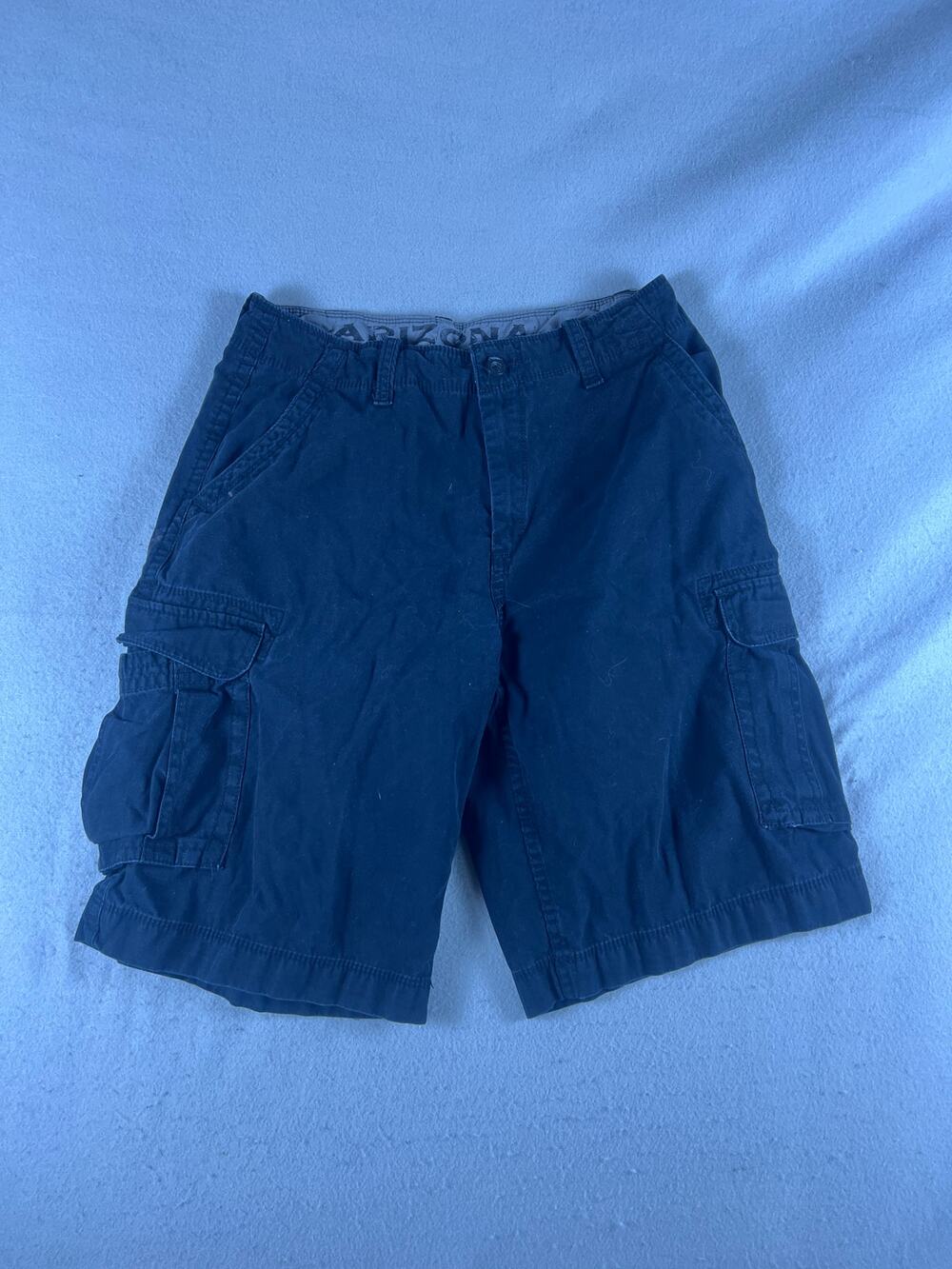 Arizona Jean Co Cargo Shorts Mens 34 Blue Utility Hiking Trekking Outdoor Sports